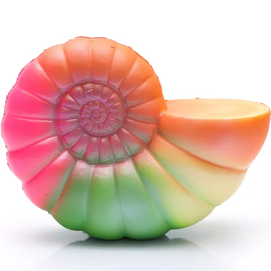 Colorful Sea Snail Stress Ball: Polyurethane Material Squishy Conch