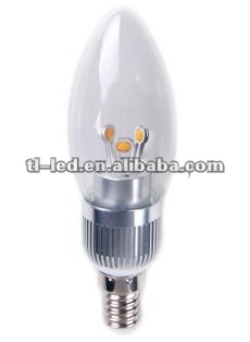 LED Candle bulb Dimmable,3W replace 25W, E14 bulb