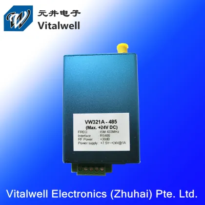 VW321A RF encryption channel data transmitter 1W 433MHz 2-FSK 2km I/O RS485