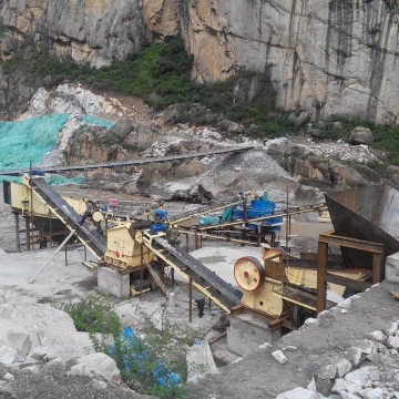 100t Artificial Quarry Stone Crusher Plant Equip Product Line