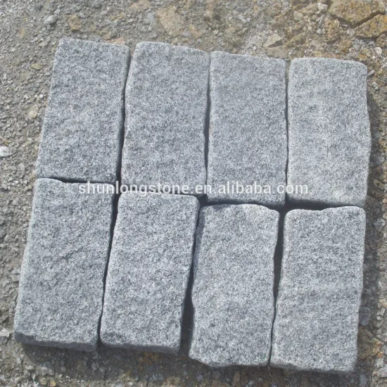 Dark Grey Granite tumbled stone,paving stone,garden stone