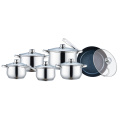 12 Pieces Cookware Set with Stainless steel Frypan