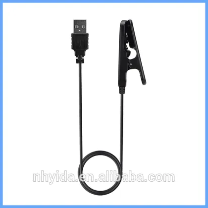 1M black smart watch USB power charger cable for polar V800