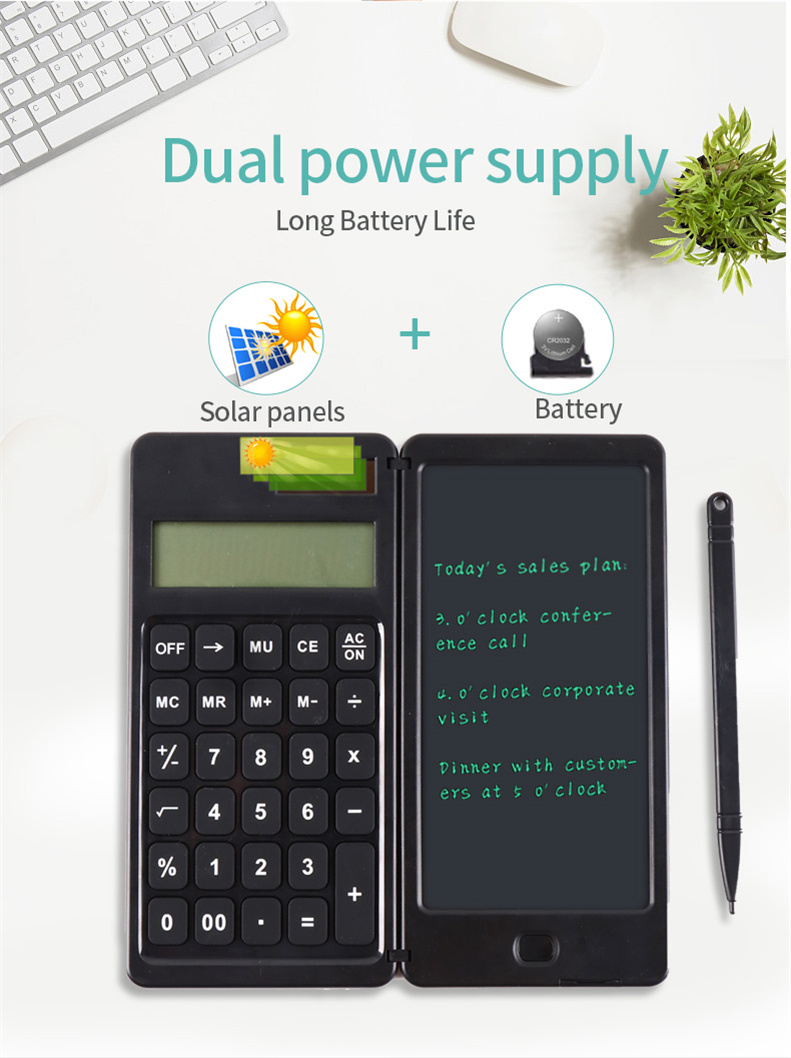 Suron Solar Writing Tablet LCD Conting Calculator