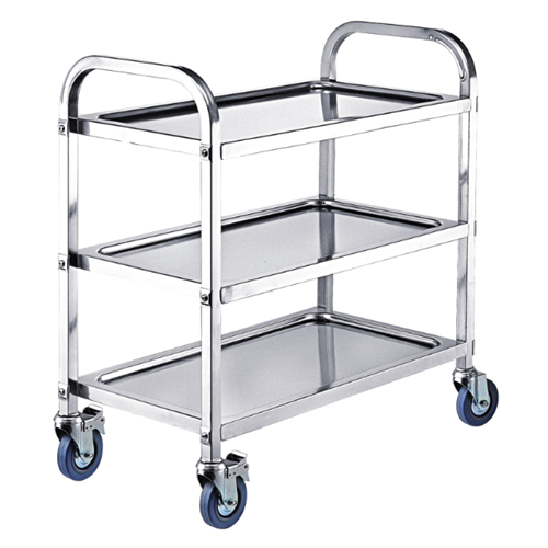 Stainless Steel Commercial Restaurant Mobile Dining Trolley