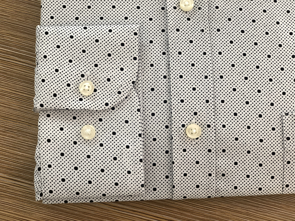 Round cuff male shirt