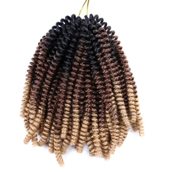 Kenya Crochet Braids 8 Inch Red Ombre Spring Twist Hair Extension