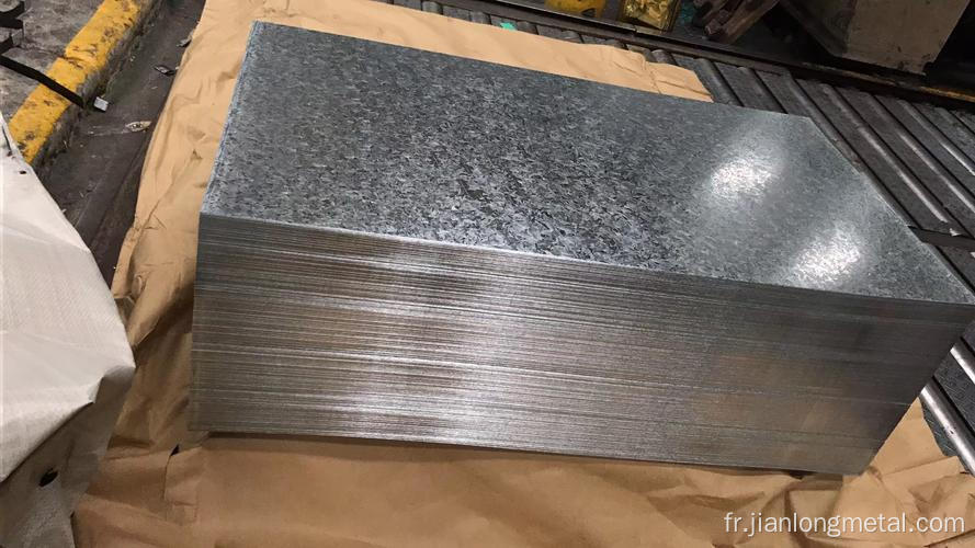 Feuille d'acier galvanisée de 1,2 mm d'épaisseur