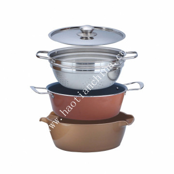 Large Aluminum Non-stick Coating Chinese Noodle Cooking Pot