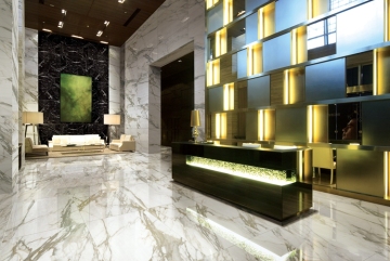 High quality super white black ink marble look full polished glazed porcelain ceramic tiles for bathroom and bedroom