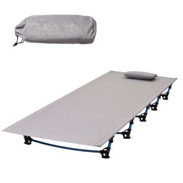 Cot de campamento plegable ligero con almohada