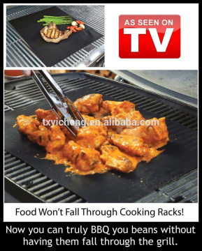 Reusable BBQ Cooking Mat Non stick Barbecue and Bake Sheet Ideal for Picnics, Camping, RV Grills, Public Grill