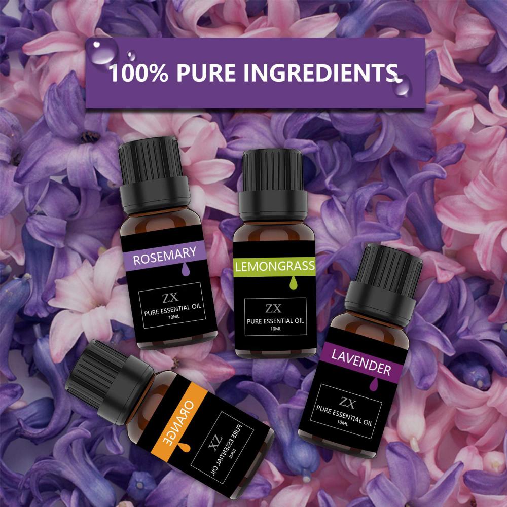 Set de regalo de aceite esencial puro 100% aromaterapia de 10 ml