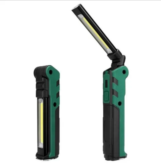 Portable, Foldable USB Rechargeable LED Magnetic Work Light: Ideal for Auto Inspections and Cordless Working