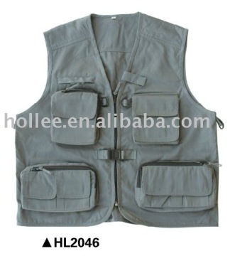 Grey Fishing Vest
