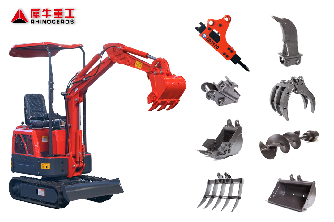 Mini excavator attachments