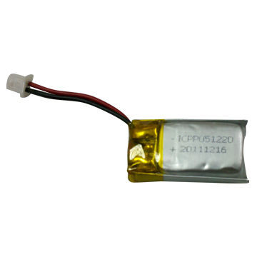 3.7V/50mAh Lithium Polymer Rechargeable Battery for 3D Glasses