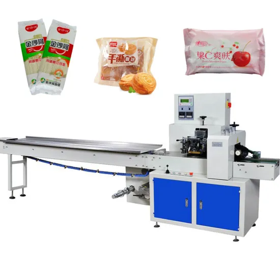 Pillow Type Horizontal Biscuit Packing Machine for Cookies and Chocolate Bars
