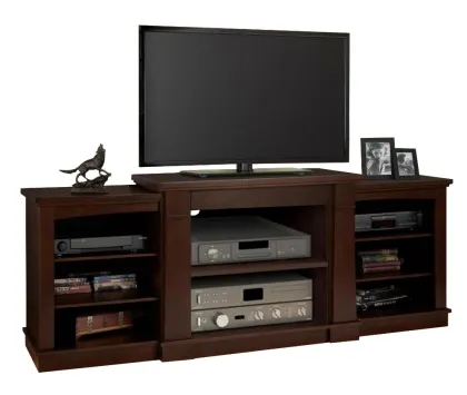 Wooden Espresso av entertainment 70 inch TV Stand