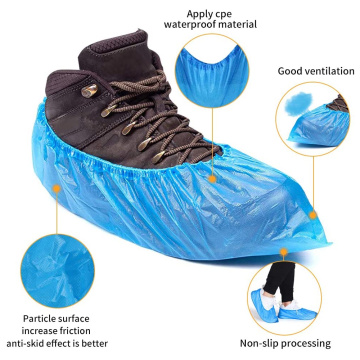 Cubierta de zapato de plástico desechable impermeable PPE