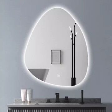 Intelligent Water Droplet Shaped LED Bathroom Mirror