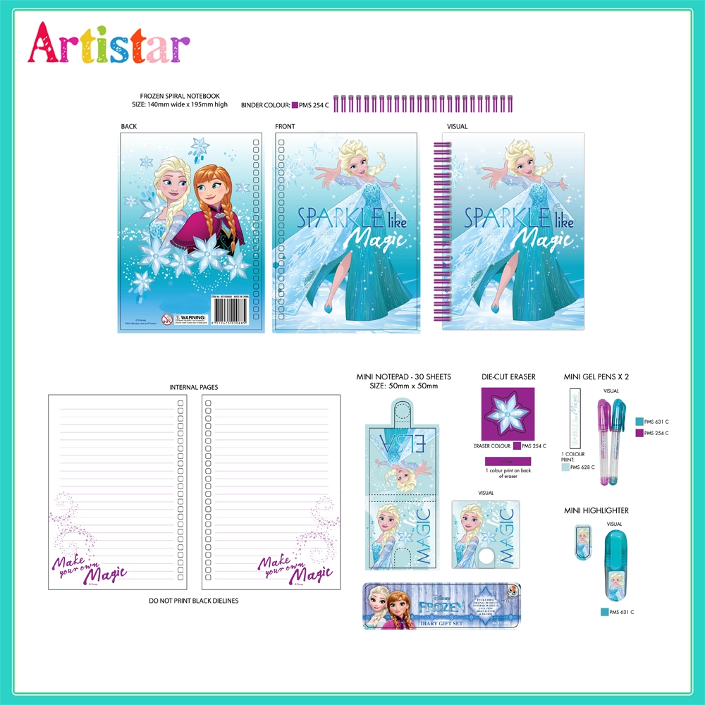 Disney Frozen Diary Gift Set 2