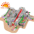 Estructura de parque grande en centro comercial