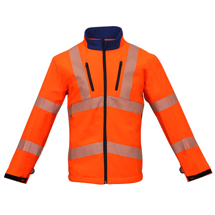 Hoi vis fleece polyester bommenwerper reflecterende winterjas