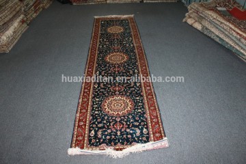 handmade hand knotted silk runner,silkcarpet for sale