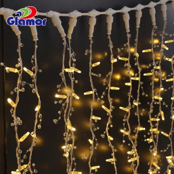 Color Changing LED Curtain Display and Garden Fairy Lights for Outdoor Use