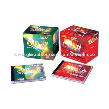 52x Blank CD-R Discs with Recording Time of 80 Minutes