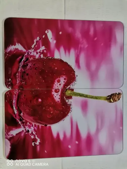 tempered glass hob cover used in the kitchen