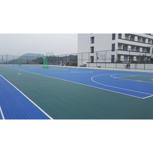 Outdoor interlocking floor basketball court tiles