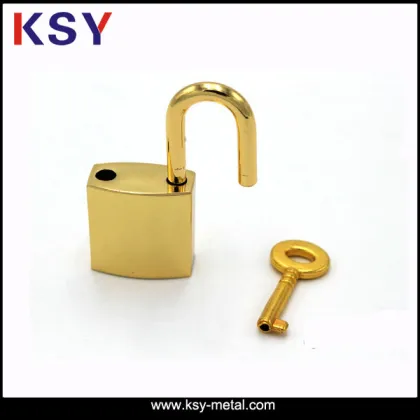 Fashion shiny metal lock for bags accessories