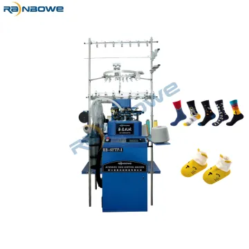 Advanced Electronic Sock Production Machine for Invisible Terry Socks in Factory