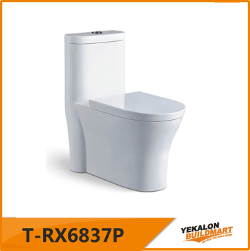 Gravity Flushing Method and Ceramic Material One-piece toilet