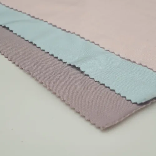 Mistura de tecido de jersey sólido escovado, spandex e rayon