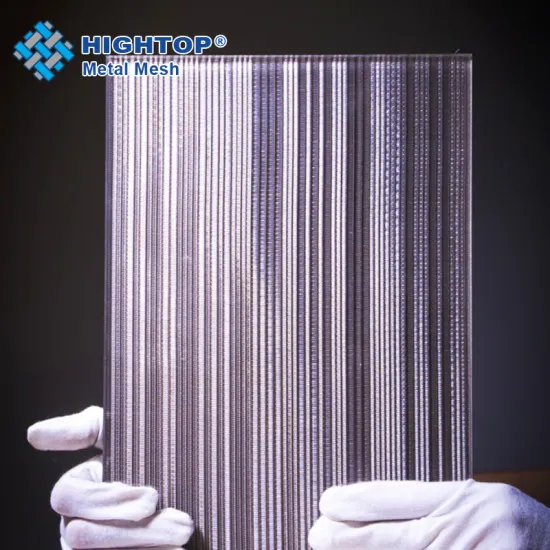Decorative Mesh Fabric Laminated Glass with Anti-Fire Safety for Glass Railing Systems