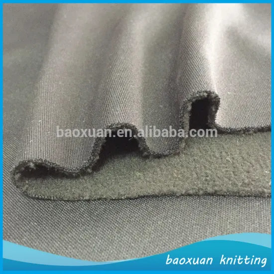 100%polyester bonded knit fleece fabric jackets fabric