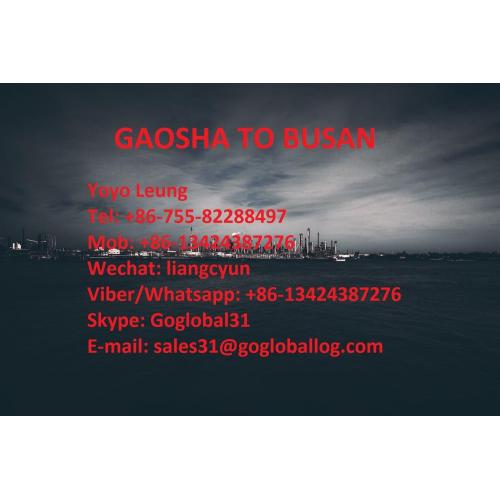 Jiangmen Gaosha Sea Freight to South Korea Busan