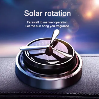 Custom Car Air Freshener: Solar-Powered Solid Balm for Fan Spread Fragrance