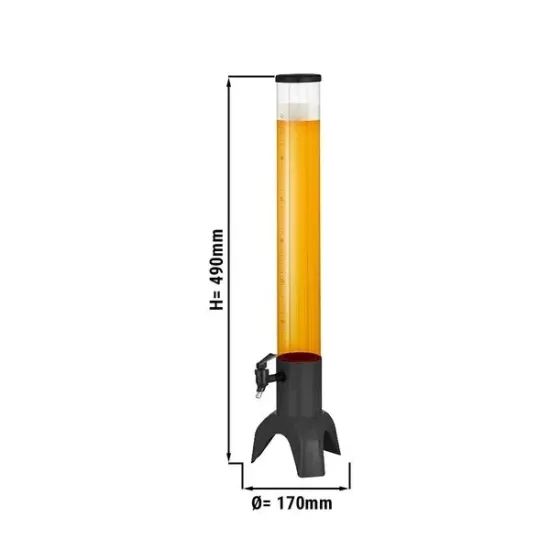 Bar Juice Beer Tower with Ice Tube Beer and Wine Dispenser