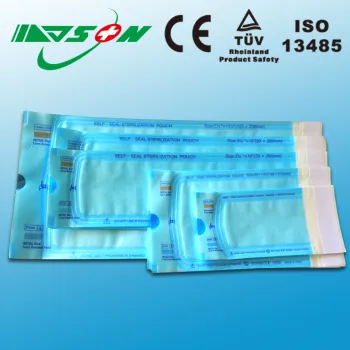 Medical sterilization self sealing dental pouch