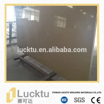 beige color natural marble pattern artificial quartz stone counter top