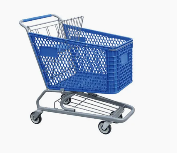 American Plastic Basket Supermarket Shopping Cart
