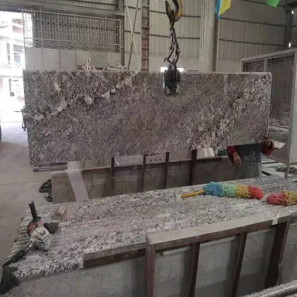 Portuguar Colorado White Granite Himalaya Stone Slabs for Countertops