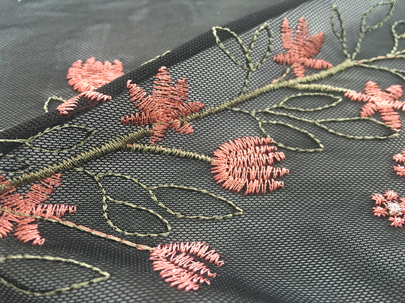 Nylon Mesh Embroidery Fabric