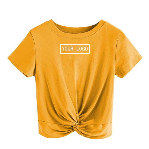 Personnalisation des t-shirts pour femmes de haute qualité jaune