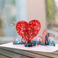 Pop-up čestitka za Valentinovo Naša ljubavna priča