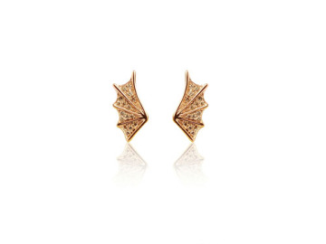 Big fish gold stud earring fashion earring SE128